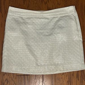 Banana Republic Skirt in Sliver and White